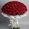 Букет 101 Красная роза Блэк Мэджик в Кудиново