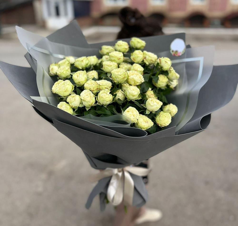 Белые кустовые розы Солинеро в Кудиново Букет Белые кустовые розы Солинеро в Кудиново