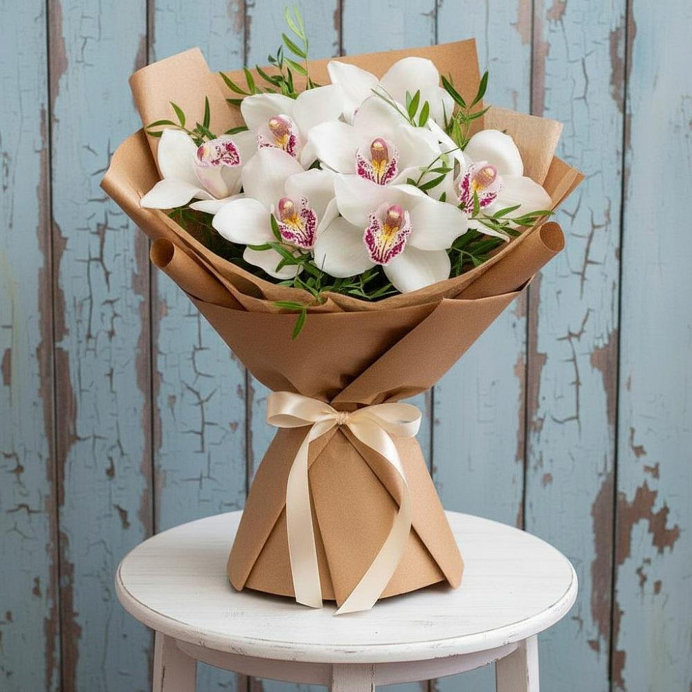Букет цветов из: Орхидеи и Розы в Кудиново