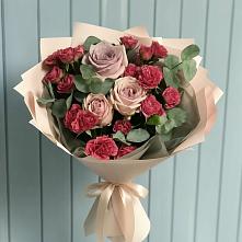 Букет цветов из:  Гвоздики и Розы #REPLACE_PRED# Кудиново