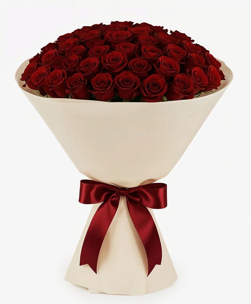 Букет 101 Бордовая роза Блэк Бакарра в Кудиново