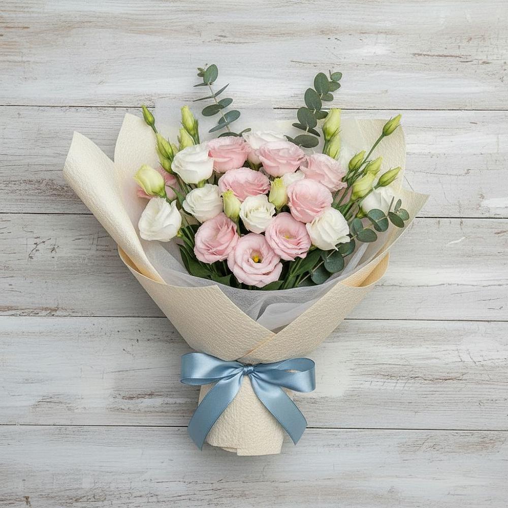 Букет цветов из: Лизиантусы в Кудиново